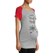 PLANET MOTHERHOOD Maternity Silent Nights Holiday T-Shirt