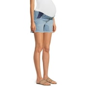 Planet Motherhood Maternity Women's Cut Off Shorts with Side Panel