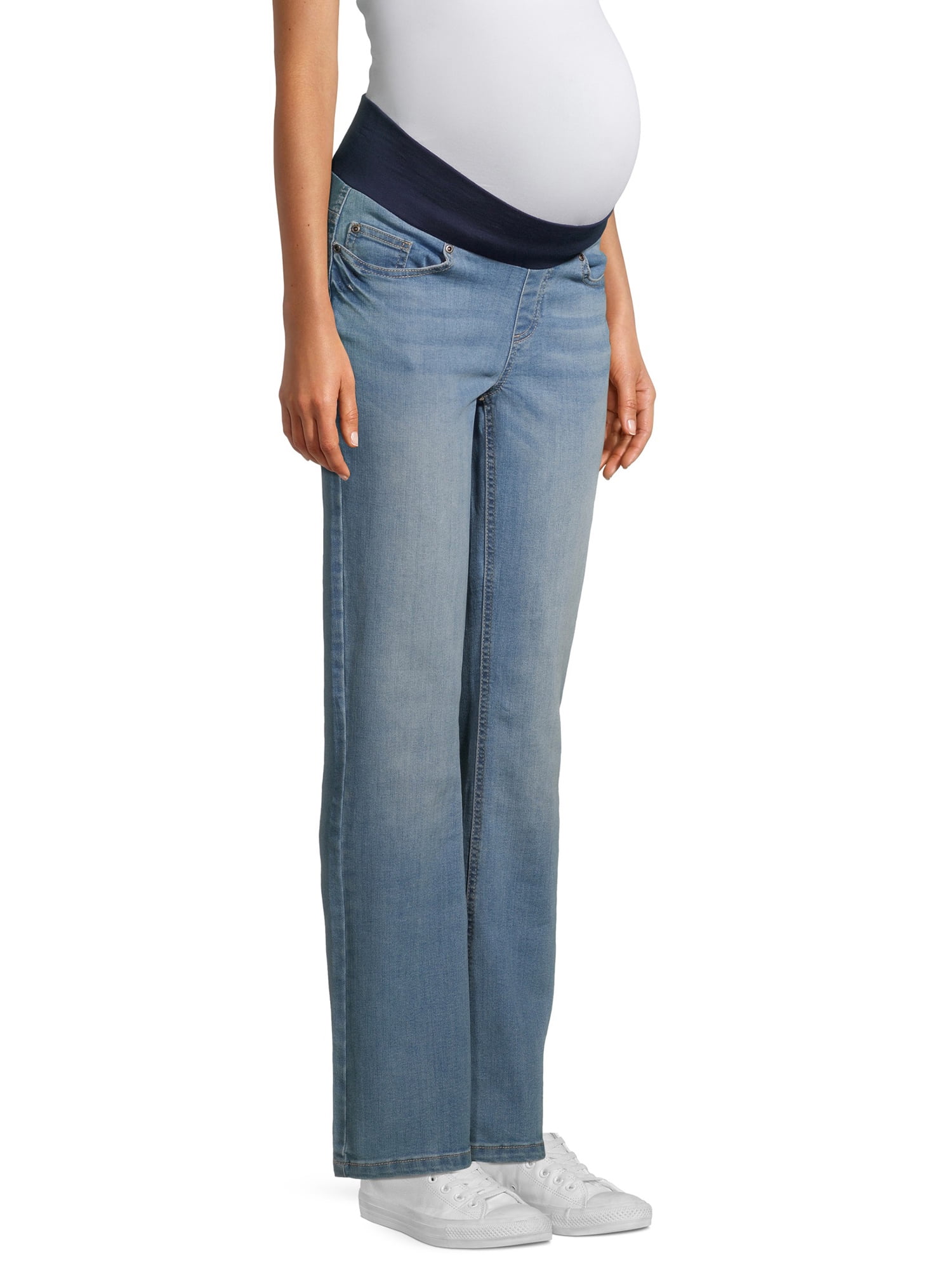 Planet Motherhood Maternity Women's Demi Panel Bootcut Jean