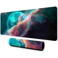 thumbnail image 1 of Planet Mouse Pad 31.5x11.8 Inches Fantastic Cartoon Universe Starry Sky Nebula Pattern Printed Game Mouse Pad for Home Studio Keyboard Table Mat BDHYMN83, 1 of 6