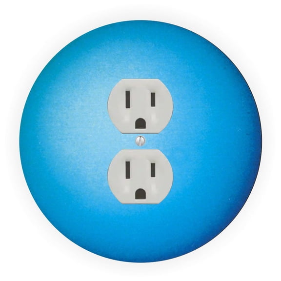 Planet Neptune Design - Round Light Switch Plate Cover - Outlet Cover