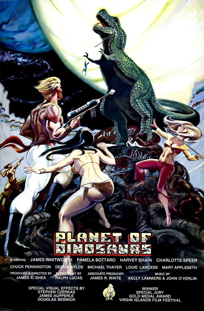 Planet Of Dinosaurs Canvas Art - (24 x 36)
