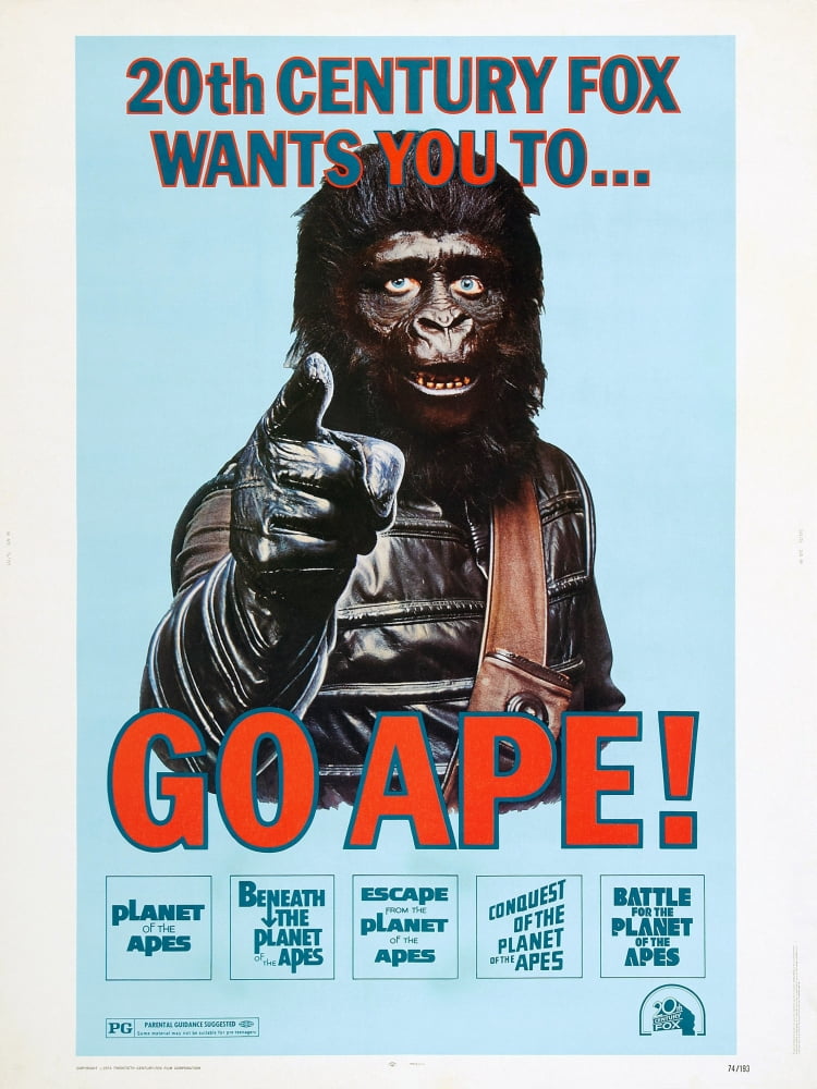 Planet Of The Apes U Canvas Art - (11 x 17)