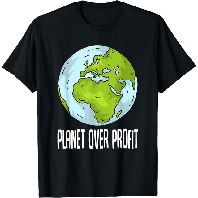 Planet Over Profit Recycle Save The Environment Earth Day T-Shirt ...