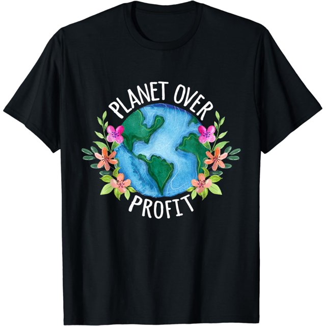 Planet Over Profit Save The Earth Campaign Awareness T-Shirt - Walmart.com