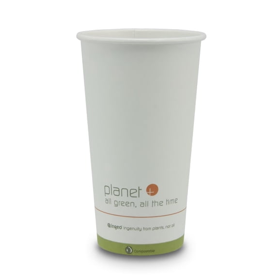 Planet+ PLA Laminated Single Wall Hot Cups