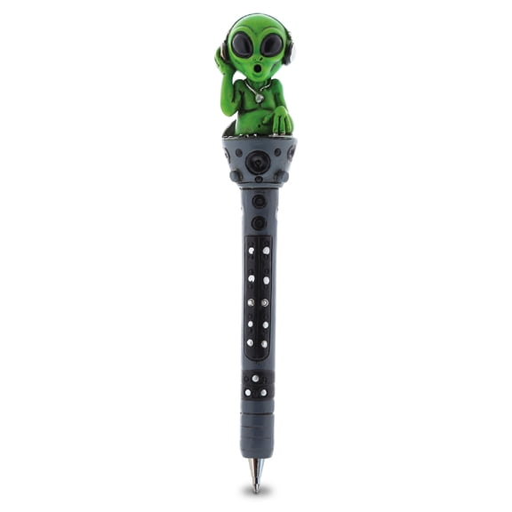 Planet Pens Alien DJ Novelty Pen - Fun & Unique Kids & Adults Office Supplies Ballpoint Pen, Cute Science Fiction Space Writing Pen Instrument For Cool Stationery School & Office Desk Decor Accessory