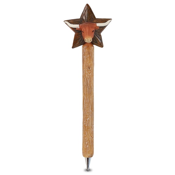Planet Pens Texas Longhorn Novelty Pen - Cute Funny Pens for Kids, Teens and Adults, Fun Cool Ball Point Pen for School Writing and Unique Office Supplies, Cool Pen Gift for Men and Women - 6 Inches