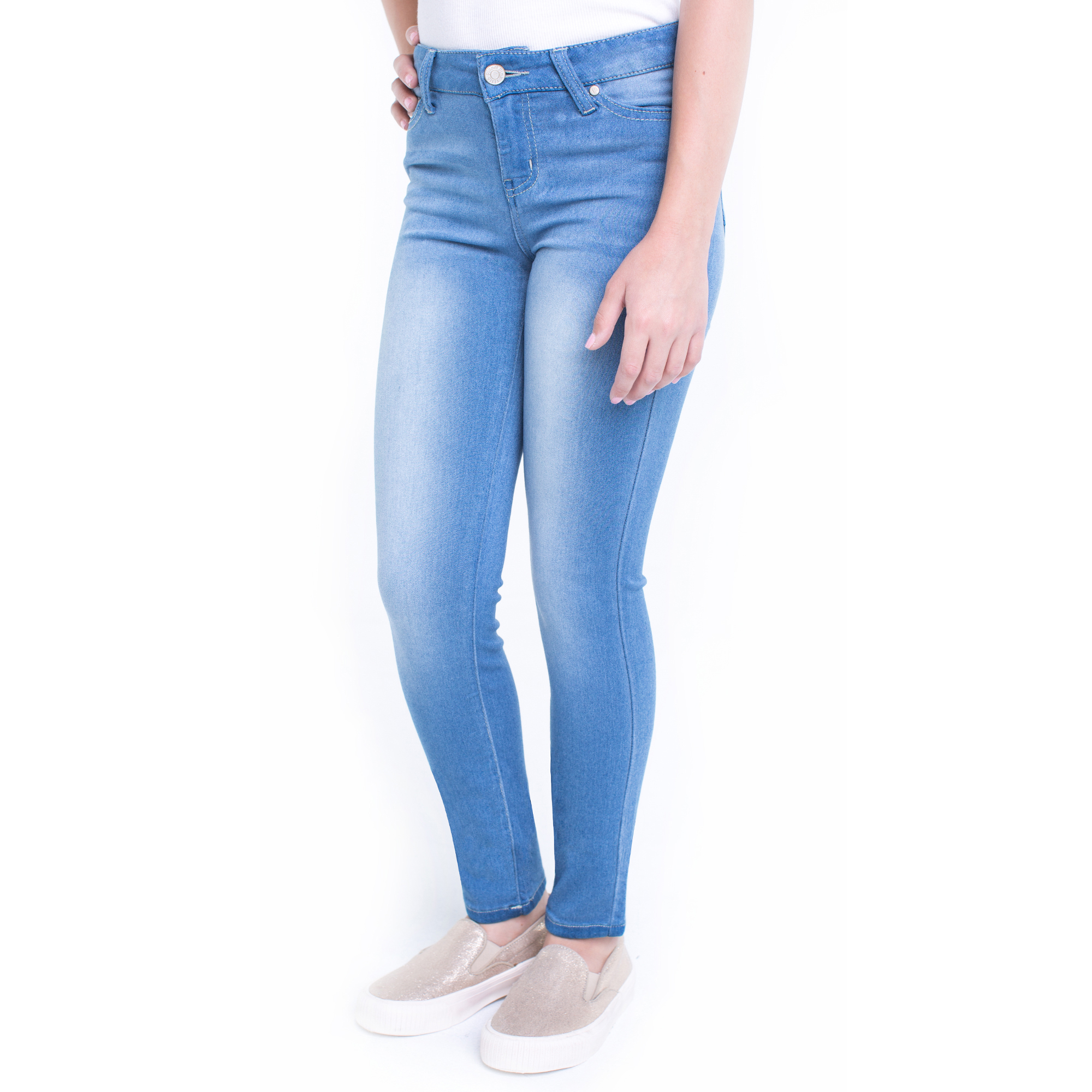 Planet Pink Girls Super Soft Skinny Jeans Sizes 6 16 Walmart