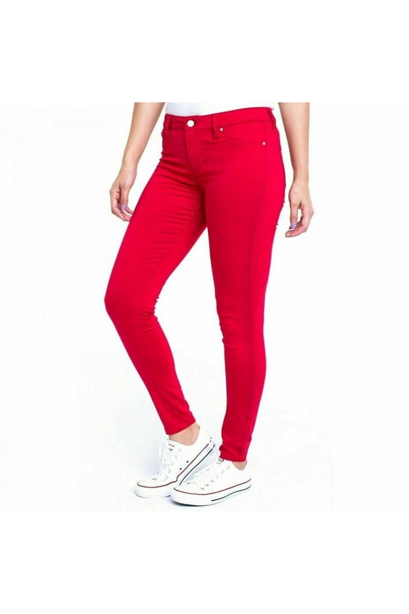 Jeggings Juniors' Size 8 Red Super Soft Mid-Rise 29