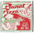 thumbnail image 1 of Planet Pizza Box Set, Retro Style Design with Green and Red Colors, Novelty Mini Pizza Boxes, White,(10 Pack) (5" Length x 5" Width x 1.5" Depth), 1 of 4