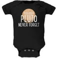 thumbnail image 1 of Planet Pluto Never Forget Dwarf Soft Baby One Piece Black 3-6 M, 1 of 1