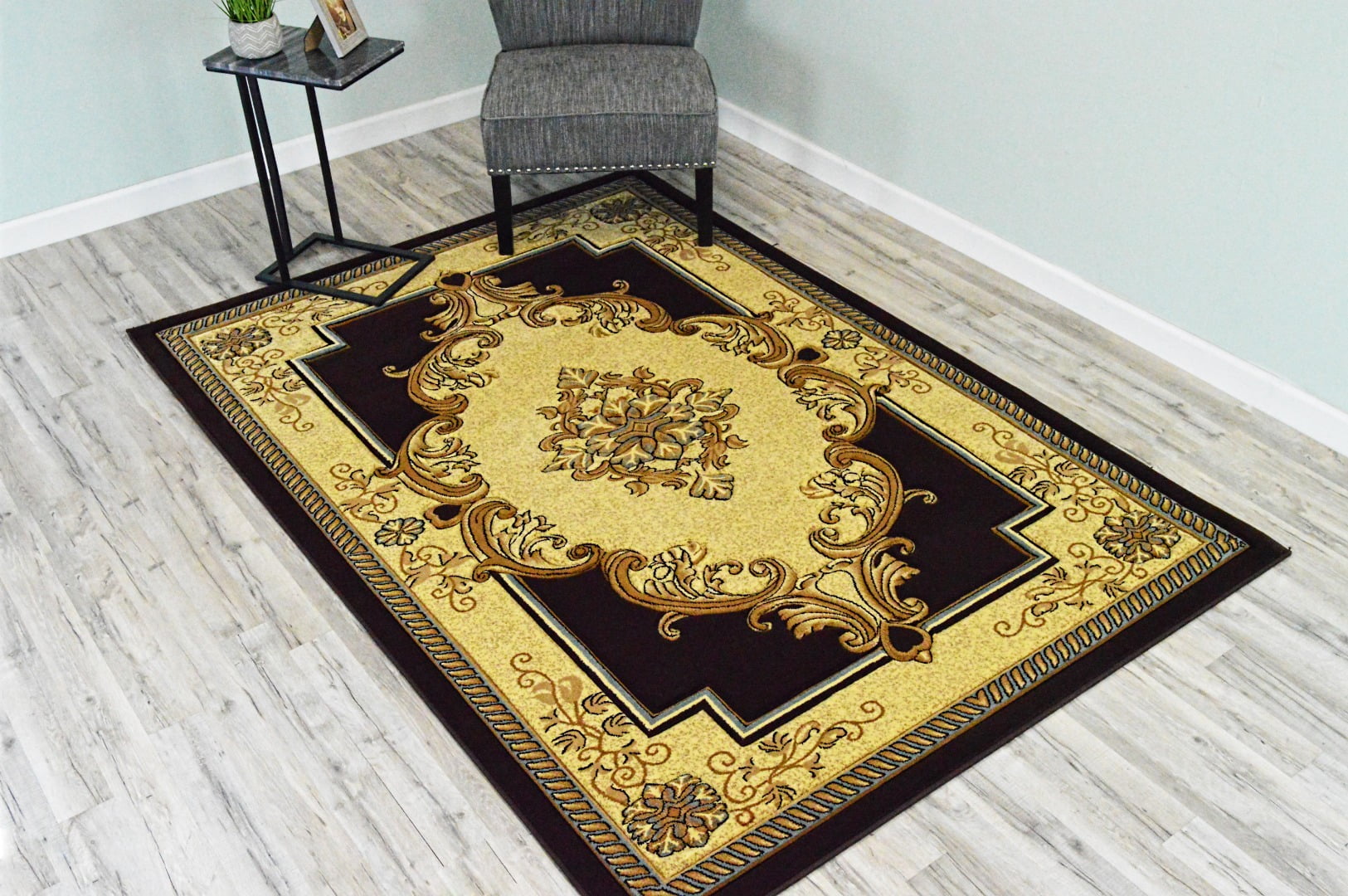 Rugs Glamour 3D Thick Oriental Floral Indoor Rug 6'6''x9'2