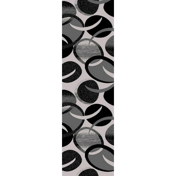 Planet Rugs Premium 3D Thick Abstract Indoor Area Rug 1062 Grey 2'2''x7'4''