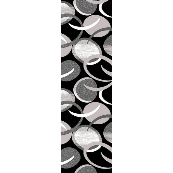 Planet Rugs Premium 3D Thick Abstract Indoor Area Rug 1062 Grey White 2'2''x7'4''