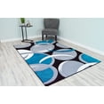 thumbnail image 1 of Planet Rugs Premium 3D Thick Abstract Indoor Area Rug 1062 Turquoise 5'3''x7'6'', 1 of 10