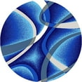 thumbnail image 1 of Planet Rugs Premium 3D Thick Abstract Indoor Area Rug 2305 Ocean Blue, 1 of 11