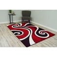 thumbnail image 1 of Planet Rugs Premium 3D Thick Abstract Indoor Area Rug 327 Red 5'3''x7'6'', 1 of 10