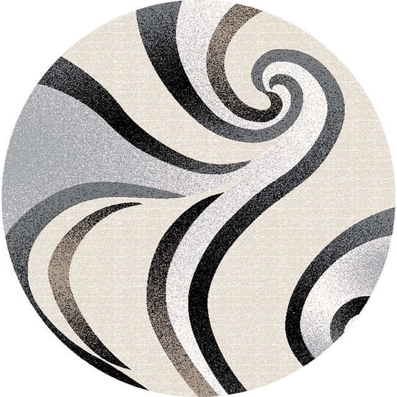 Planet Rugs Premium 3D Thick Abstract Indoor Area Rug 327 Sand Grey Beige