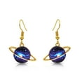 thumbnail image 1 of Planet Saturn Galaxy Boho Chic Dangle Earrings for Women by BESHEEK, 1 of 7