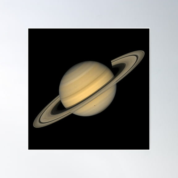 Planet Saturn Poster Wall Art, Modern Wall Decor, 16x16 UNFRAMED