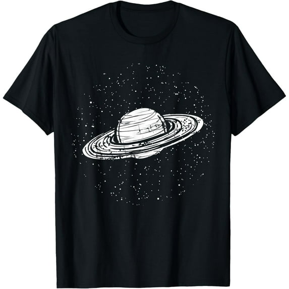 t-shirt Planet Saturn Rings Vintage Outer Space Solar System Gift T-Shirt.