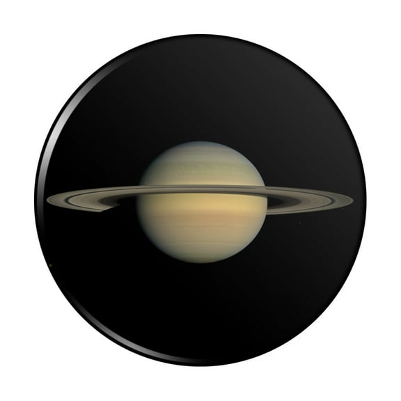 Planet Saturn with Rings Solar System Kitchen Refrigerator Locker Button Magnet