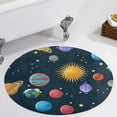thumbnail image 1 of Planet Set Round Carpet Circle Rug Outdoor Patio Area Rug Washable Large Area Rugs Hallway Room Decor Fitness Mats, 1 of 8