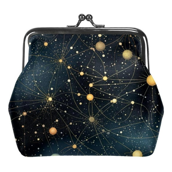 Planet Star Coin Purse, Kiss Lock Coin Purse, Large Capacity Coin Pouch, Change Purse Cute Car Coin Holder for Women
