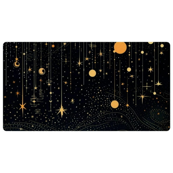 Planet Star Kitchen Mat, Kitchen Rug, Comfort Standing Desk Mat, Kitchen Floor Mat Non-Skid & Washable for Home, Office