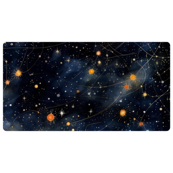 Planet Star Kitchen Mat, Kitchen Rug, Comfort Standing Desk Mat, Kitchen Floor Mat Non-Skid & Washable for Home, Office