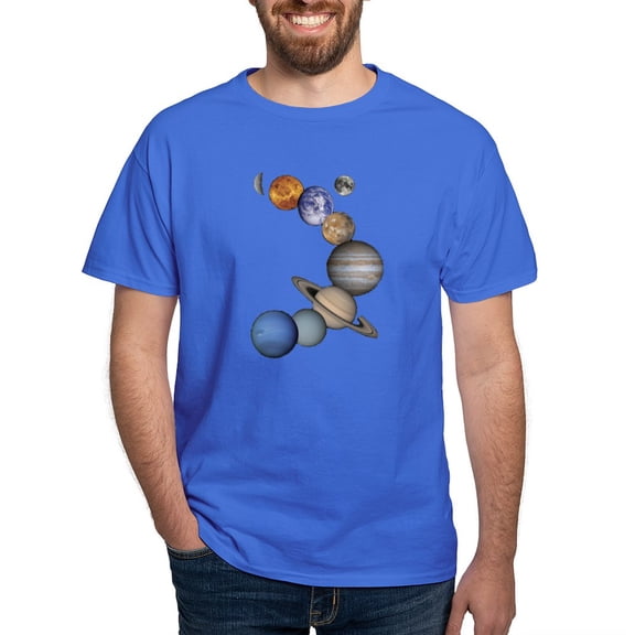CafePress - Planet Swirl Dark T Shirt - Men's Classic Graphic Cotton T-Shirt