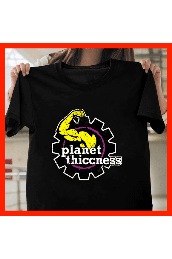 Planet Thiceness Funny Gym Workout Fitness Muscle Flex Gear T-Shirt G204, Premium Unisex Tee – Extended Sizes Up to 5XL