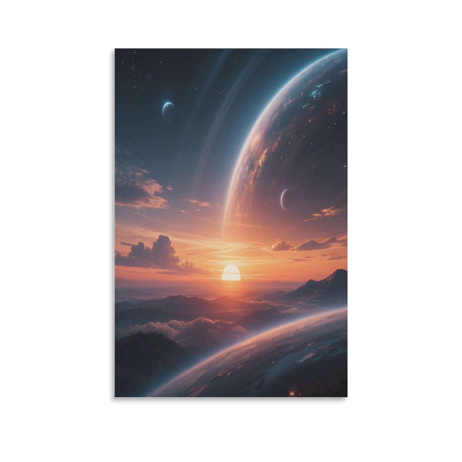 Planet Universe Galaxy Poster (10) Canvas Art Poster and Wall Art ...