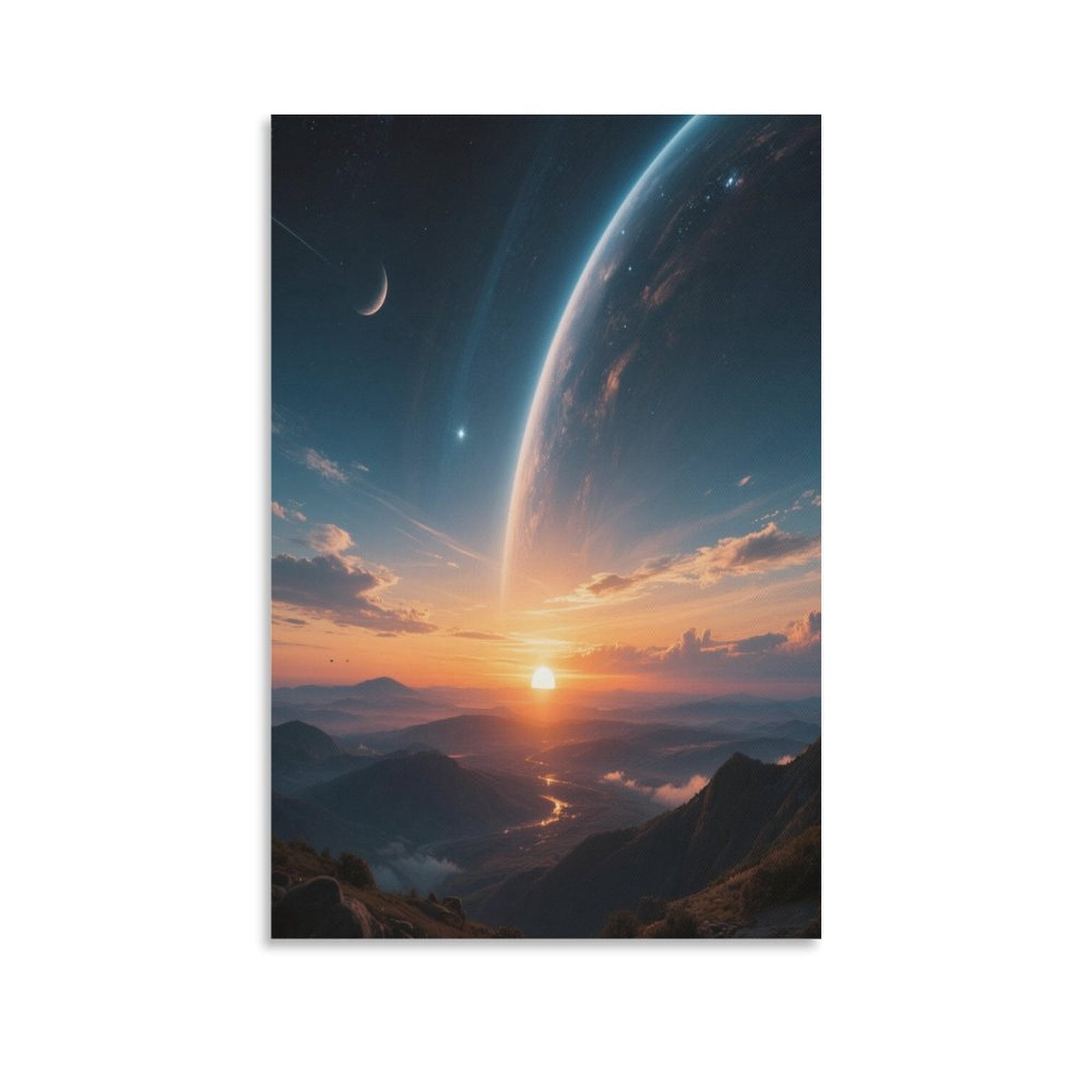 Planet Universe Galaxy Poster (9) Painting On Canvas Wall Art Poster ...