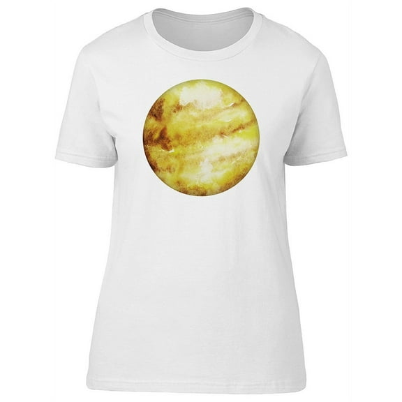 Planet Venus In Watercolor T-Shirt Women -Image by Shutterstock, Female Small