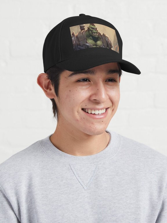 Planet Warz Silver Jazzo Baseball Hat, DesOrc Gunner Armor Graphic Design, Classic Cap
