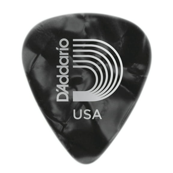 D'Addario Planet Waves Black Pearl Celluloid Guitar Picks 25 Packs