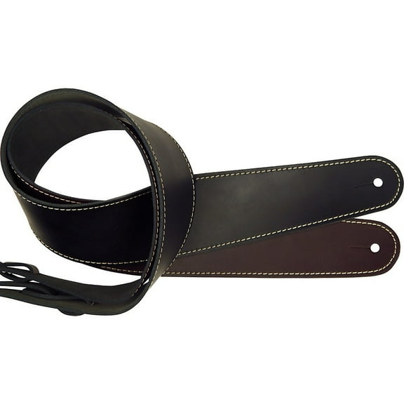 Planet Waves Classic Leather Guitar Strap with Contrast Stitch, Brown