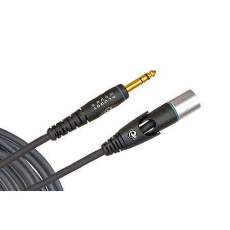 Planet Waves Custom Series Microphone Cable, XLR Male to 1/4 Inch, 10 feet