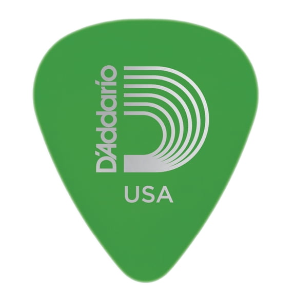 Planet Waves Delrin #351 Standard Guitar Picks - 33mm-Green, bag of 100