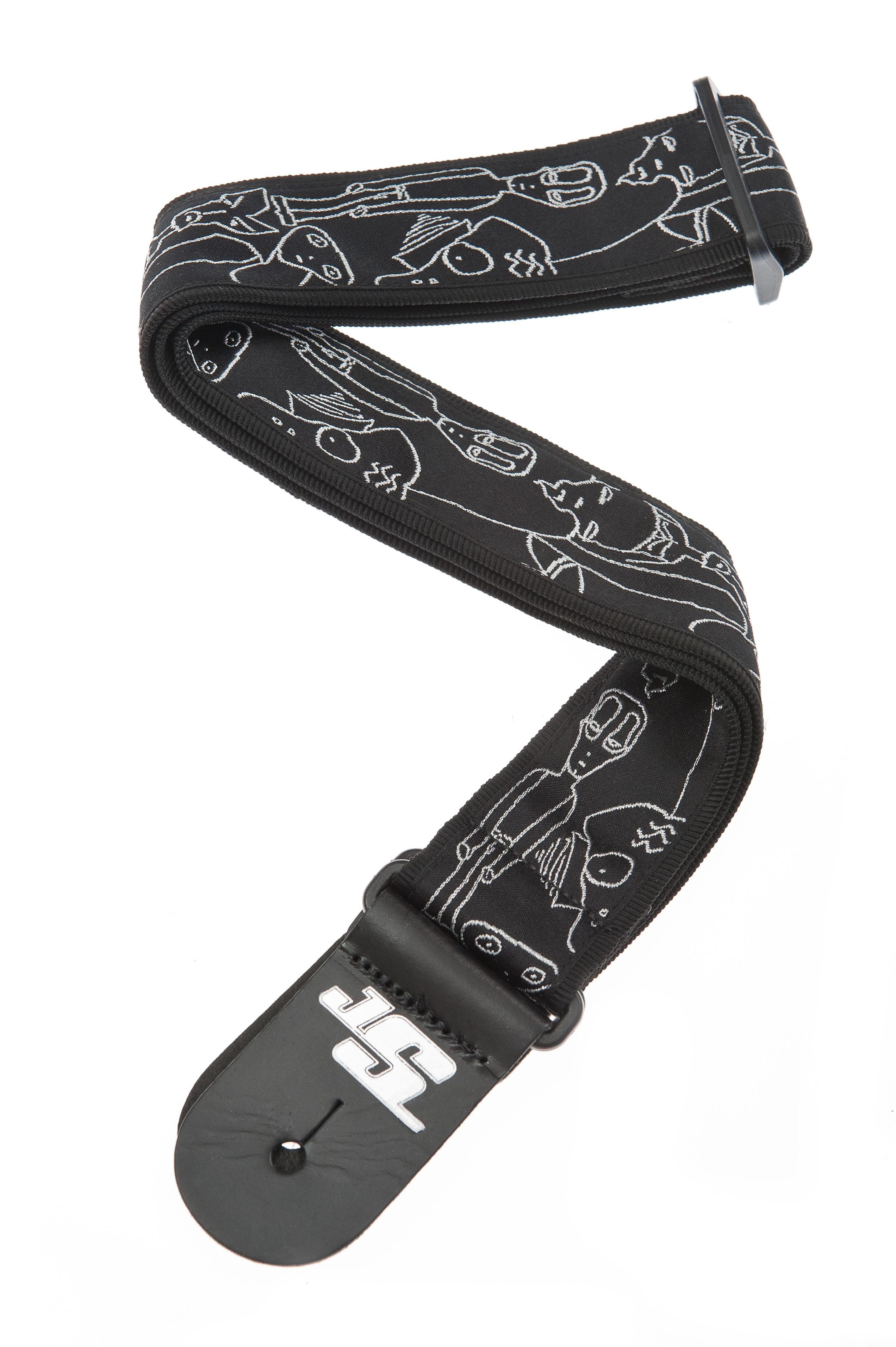 Planet Waves Joe Satriani Silver Sketches Guitar Strap