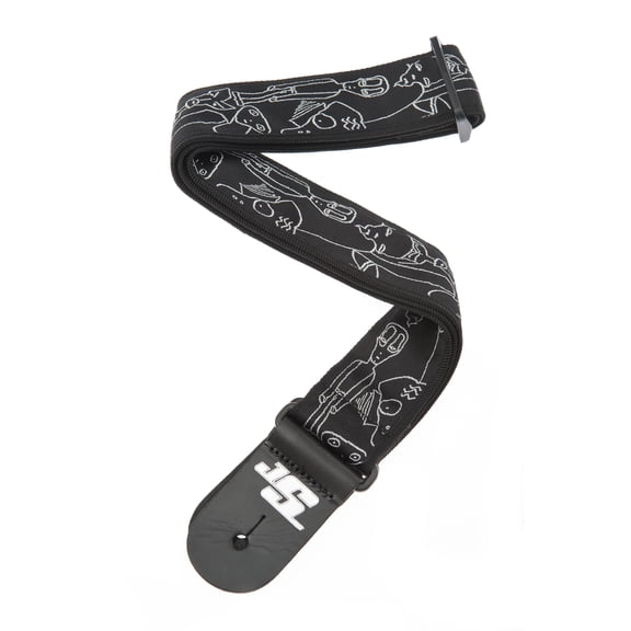Planet Waves Joe Satriani Silver Sketches Guitar Strap