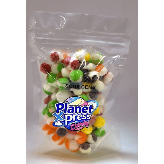 Planet Xpress Freeze-Dried Sour Zesty Orbit Gems Tangy, Crunchy, Out-of-This-World Candy Treats