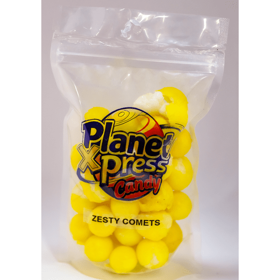 Planet Xpress Zesty Comets Super Sour Freeze-Dried Candy Balls Intense Flavor, Bold Crunch Space-Themed Snack in Galaxy Bag Shelf-Stable, No Refrigeration Needed