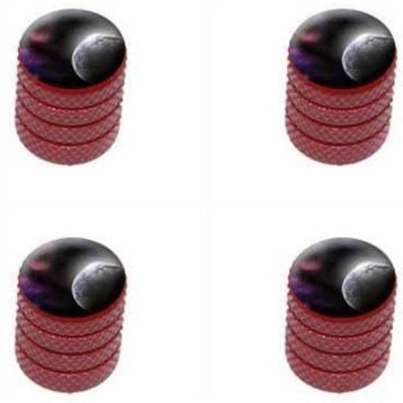 Planet in Space Nebula Stars Cosmic Tire Rim Wheel Aluminum Valve Stem Caps, Multiple Colors