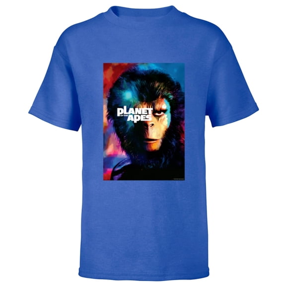 Planet of the Apes 1968 Cornelius Original Movie Poster Art - Short Sleeve T-Shirt for Kids - Customized-Royal
