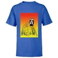 thumbnail image 1 of Planet of the Apes 1968 Dr Zaius and Cage Vintage Poster Art - Short Sleeve T-Shirt for Kids - Customized-Royal, 1 of 5