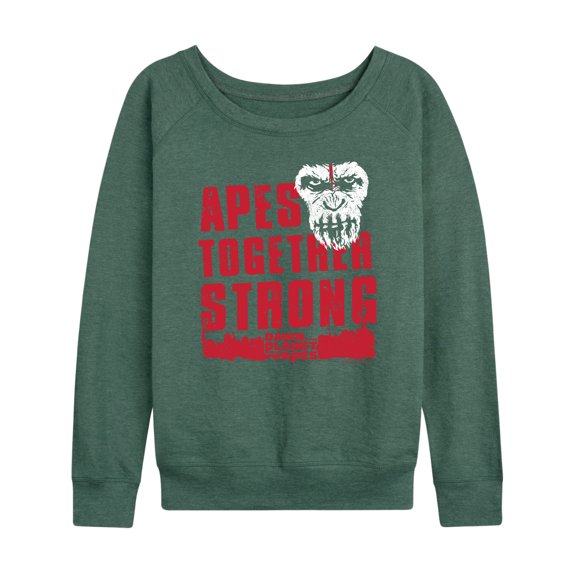 Planet of the Apes - Apes Together Strong - Women's French Terry Long Sleeve Pullover