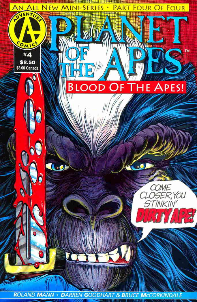 Planet of the Apes: Blood of the Apes #4 VF ; Adventure Comic Book